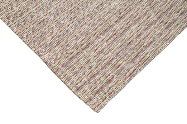 Vintage Flatweave Beyaz Eskitme Pamuk Yün El Dokuma Halısı 316x456 Agacan