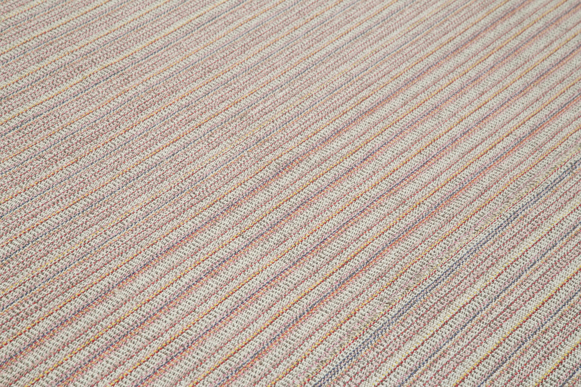 Vintage Flatweave Beyaz Eskitme Pamuk Yün El Dokuma Halısı 316x456 Agacan