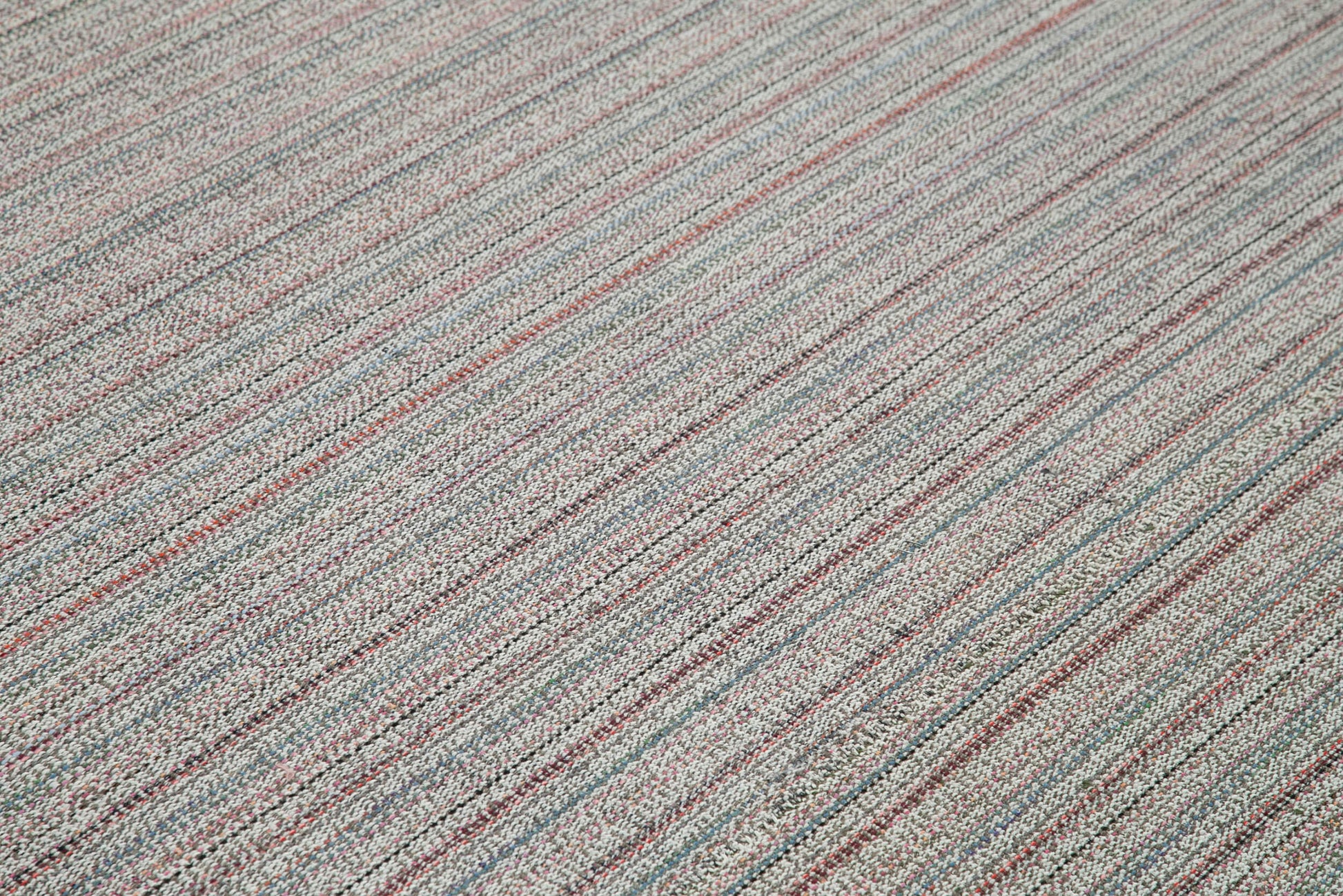 Vintage Flatweave Beyaz Eskitme Pamuk Yün El Dokuma Halısı 307x395 Agacan