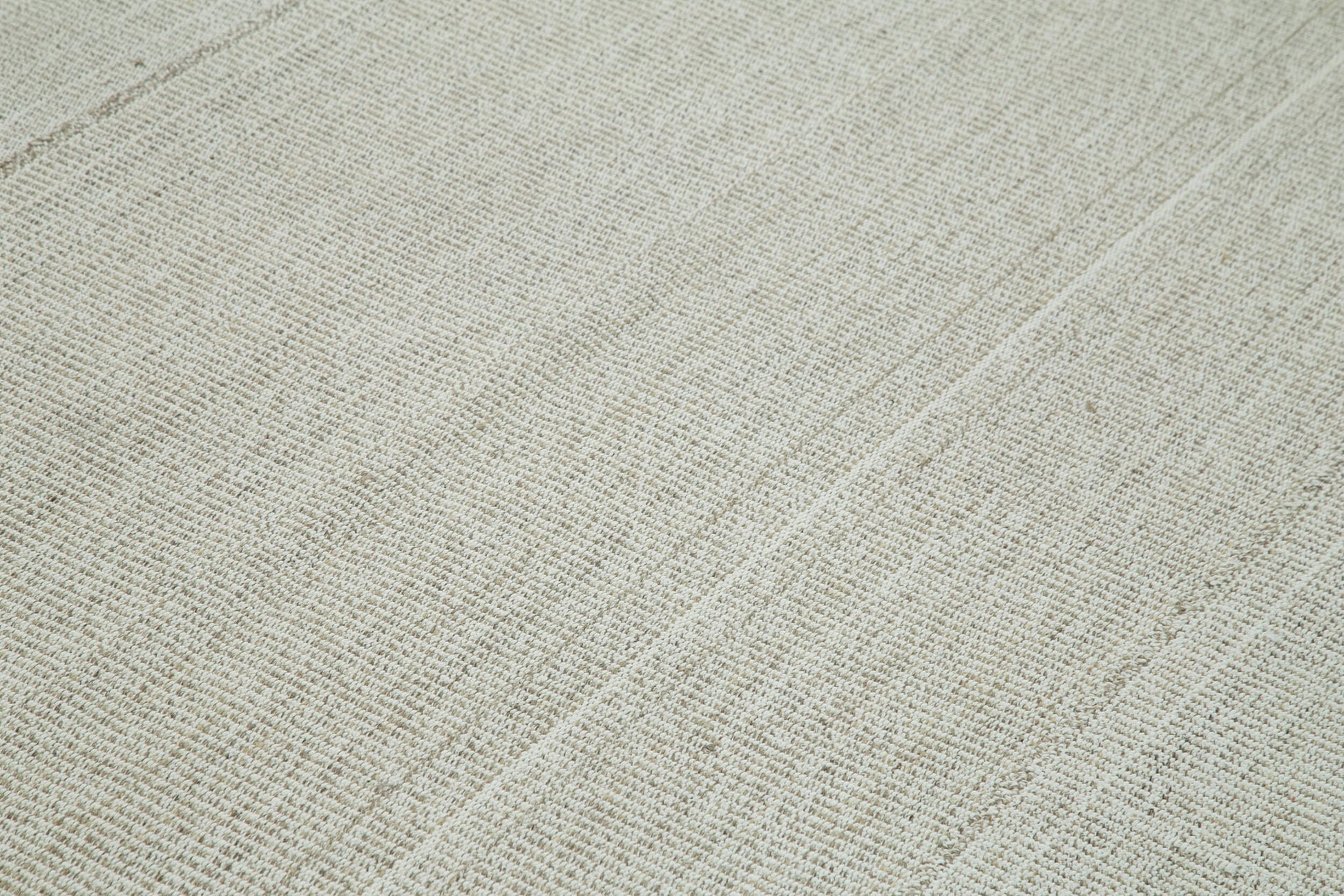 Vintage Flatweave Bej Eskitme Pamuk Yün El Dokuma Halısı 270x400 Agacan