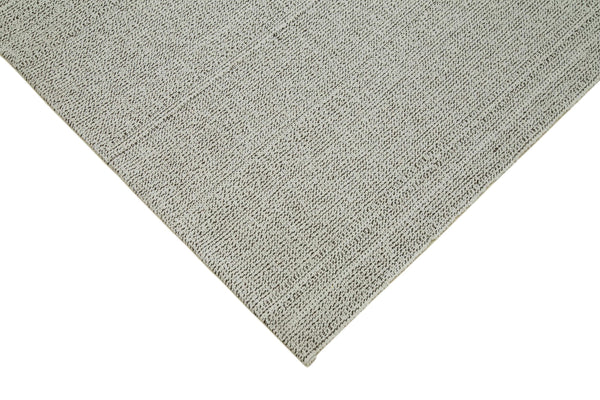 Vintage Flatweave Bej Eskitme Pamuk Yün El Dokuma Halısı 274x375 Agacan