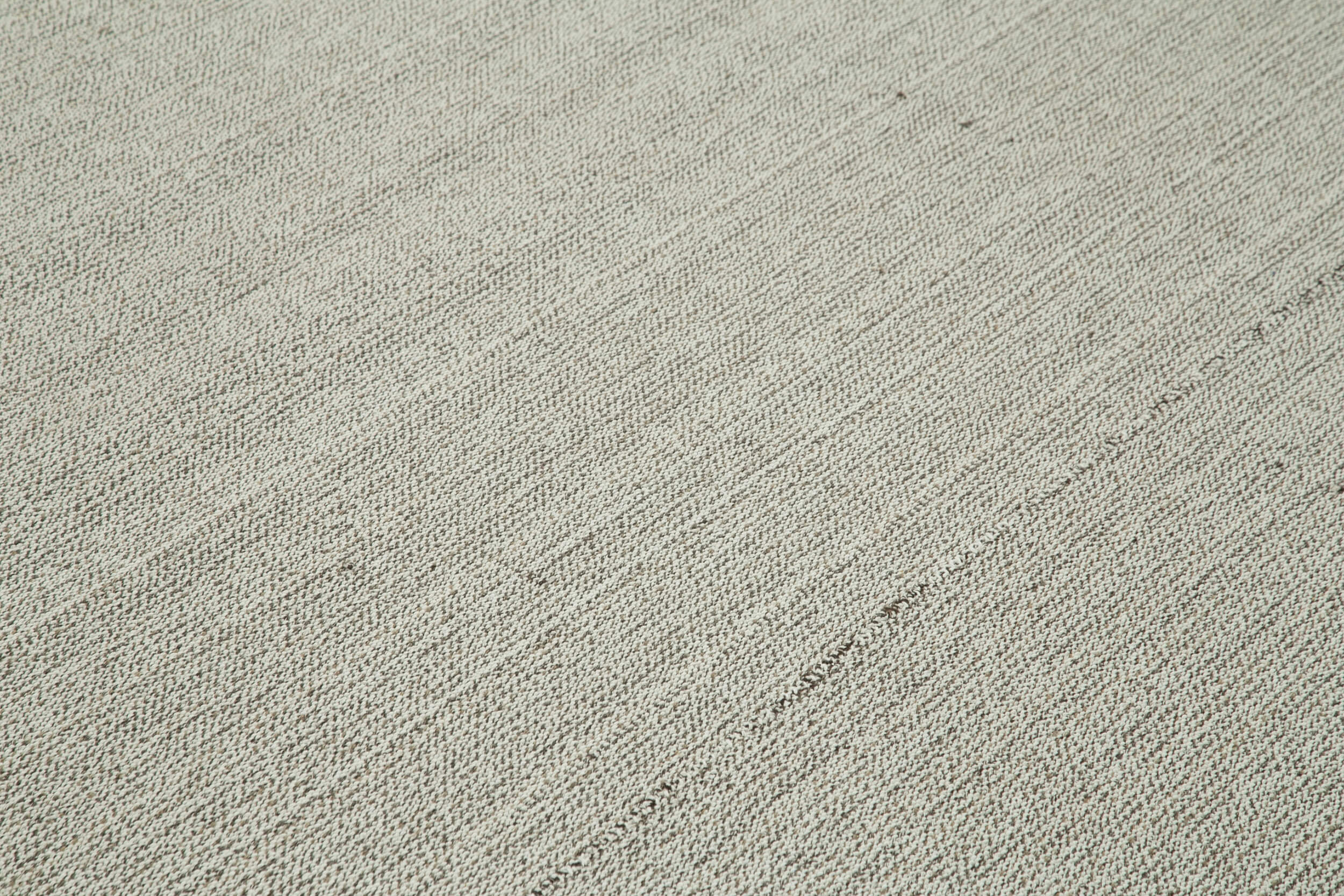 Vintage Flatweave Bej Eskitme Pamuk Yün El Dokuma Halısı 316x382 Agacan