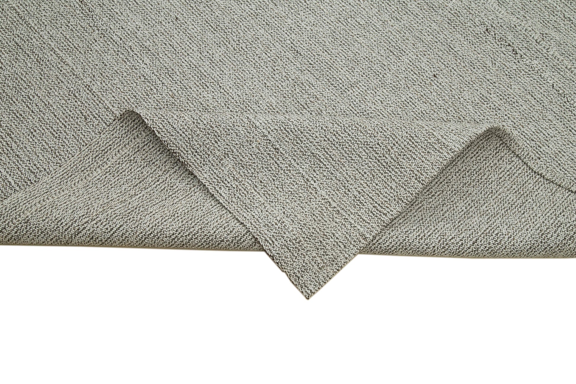 Vintage Flatweave Bej Eskitme Pamuk Yün El Dokuma Halısı 316x382 Agacan