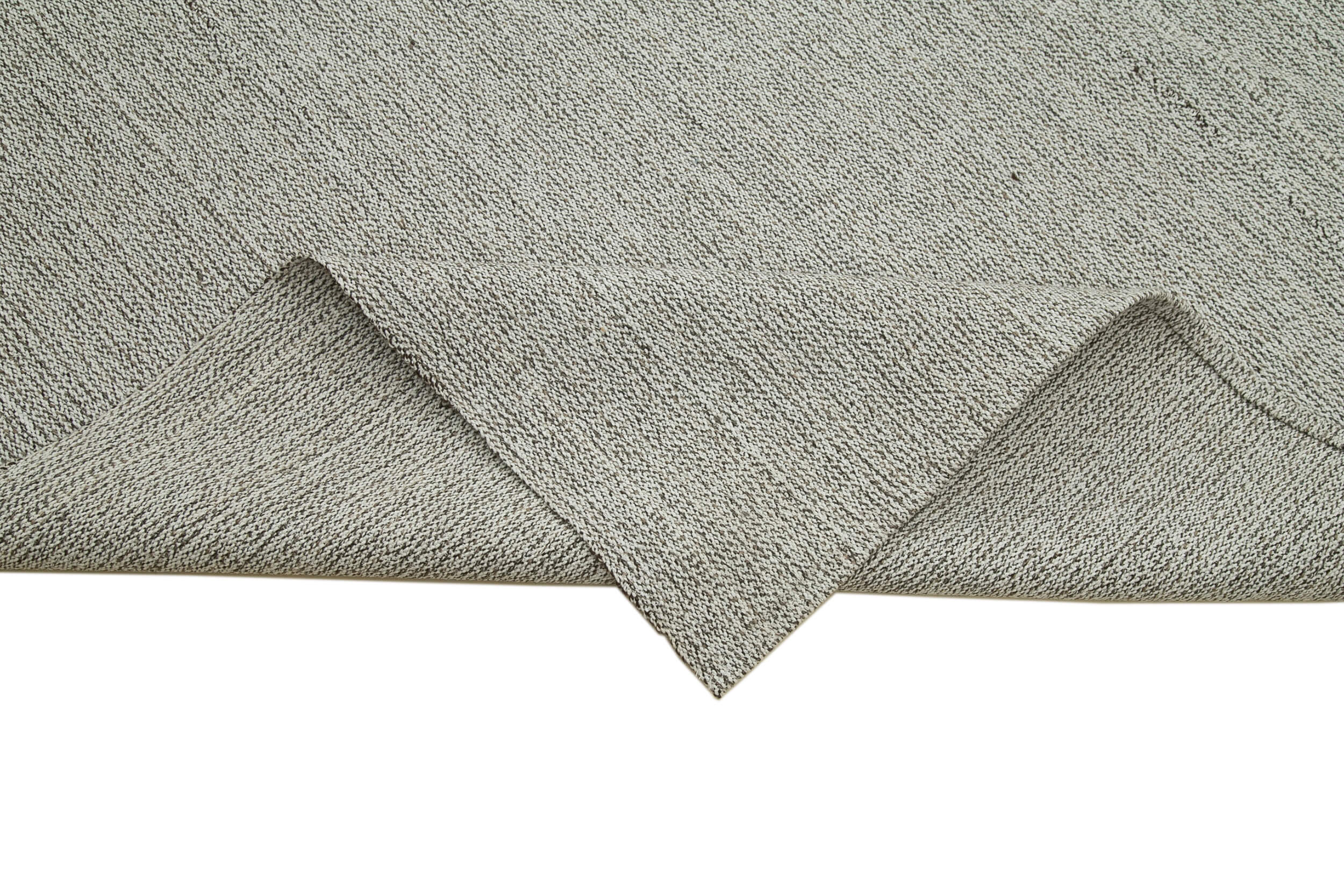 Vintage Flatweave Bej Eskitme Pamuk Yün El Dokuma Halısı 316x382 Agacan