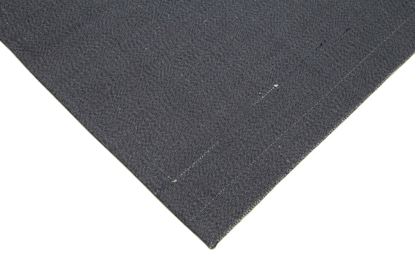 Vintage Flatweave Gri Eskitme Pamuk Yün El Dokuma Halısı 275x363 Agacan