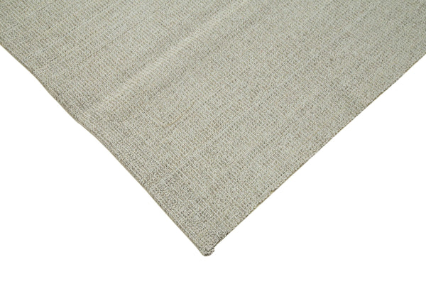 Vintage Flatweave Bej Eskitme Pamuk Yün El Dokuma Halısı 323x440 Agacan