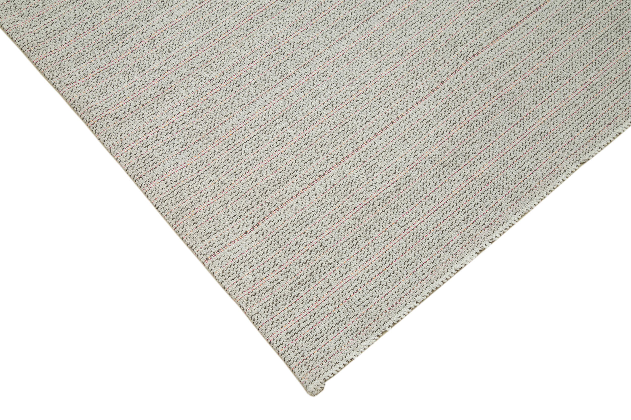 Vintage Flatweave Bej Eskitme Pamuk Yün El Dokuma Halısı 303x418 Agacan