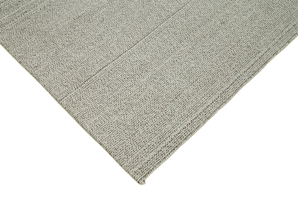 Vintage Flatweave Bej Eskitme Pamuk Yün El Dokuma Halısı 272x360 Agacan