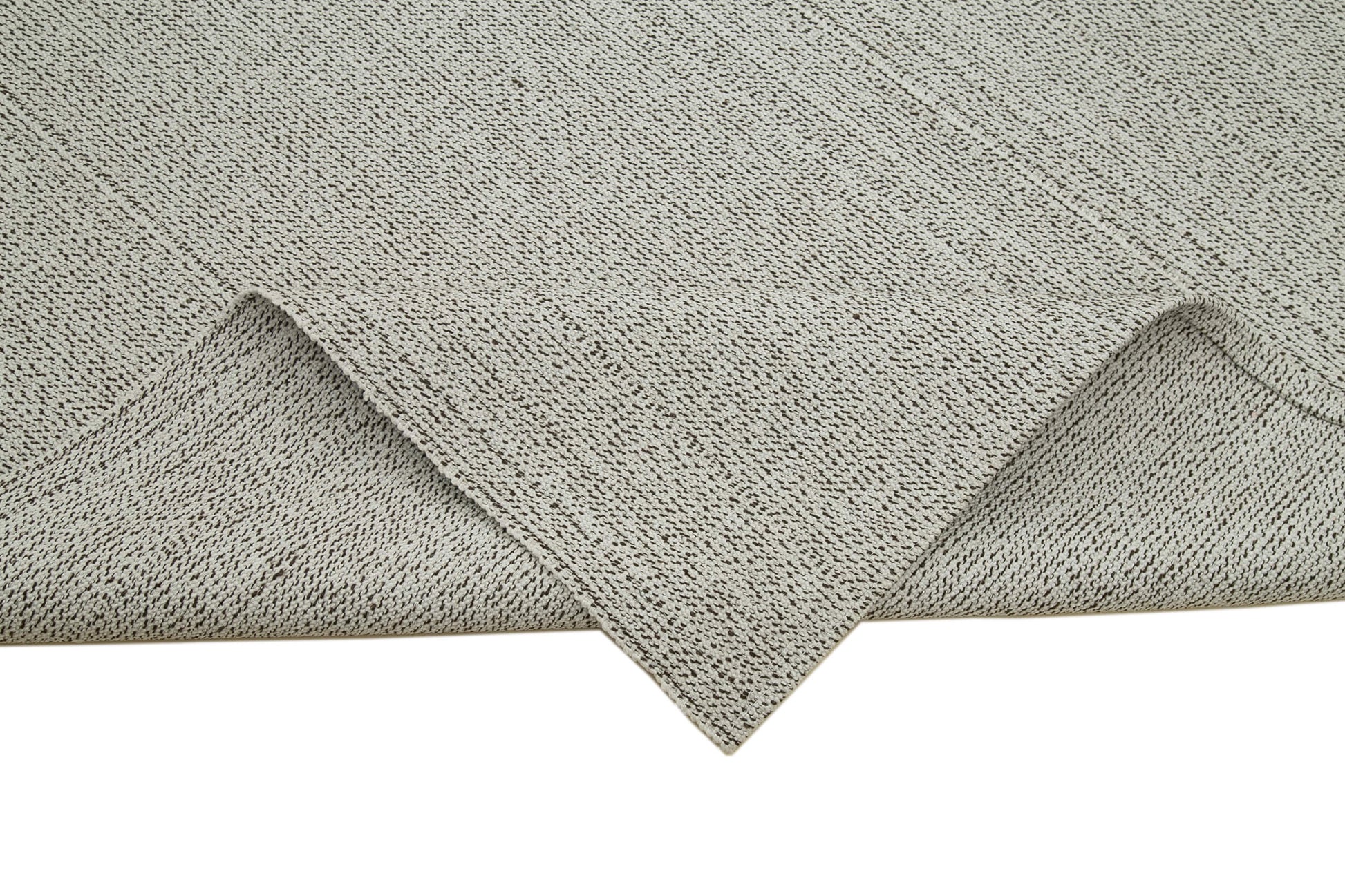 Vintage Flatweave Bej Eskitme Pamuk Yün El Dokuma Halısı 272x360 Agacan