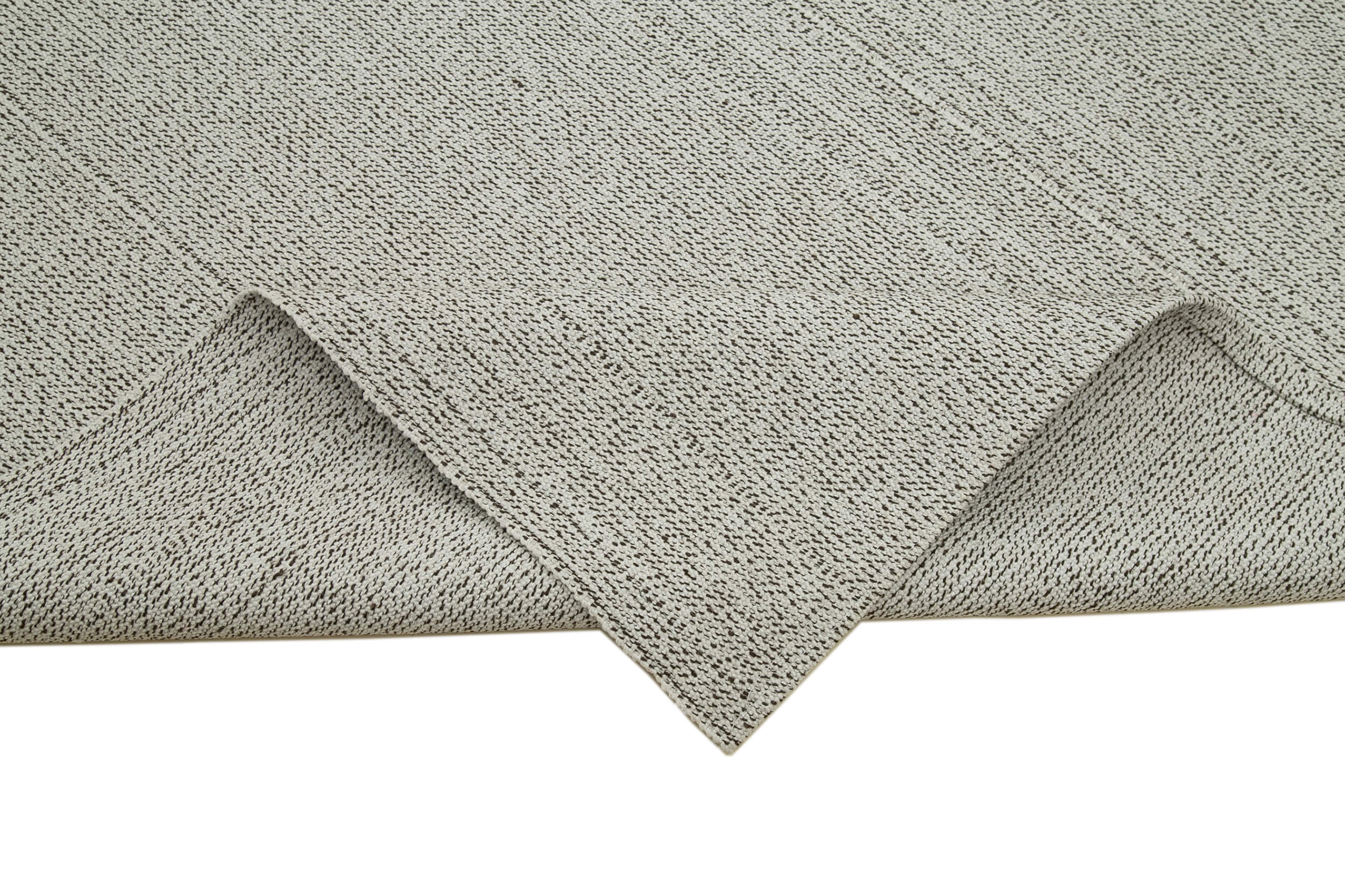 Vintage Flatweave Bej Eskitme Pamuk Yün El Dokuma Halısı 272x360 Agacan