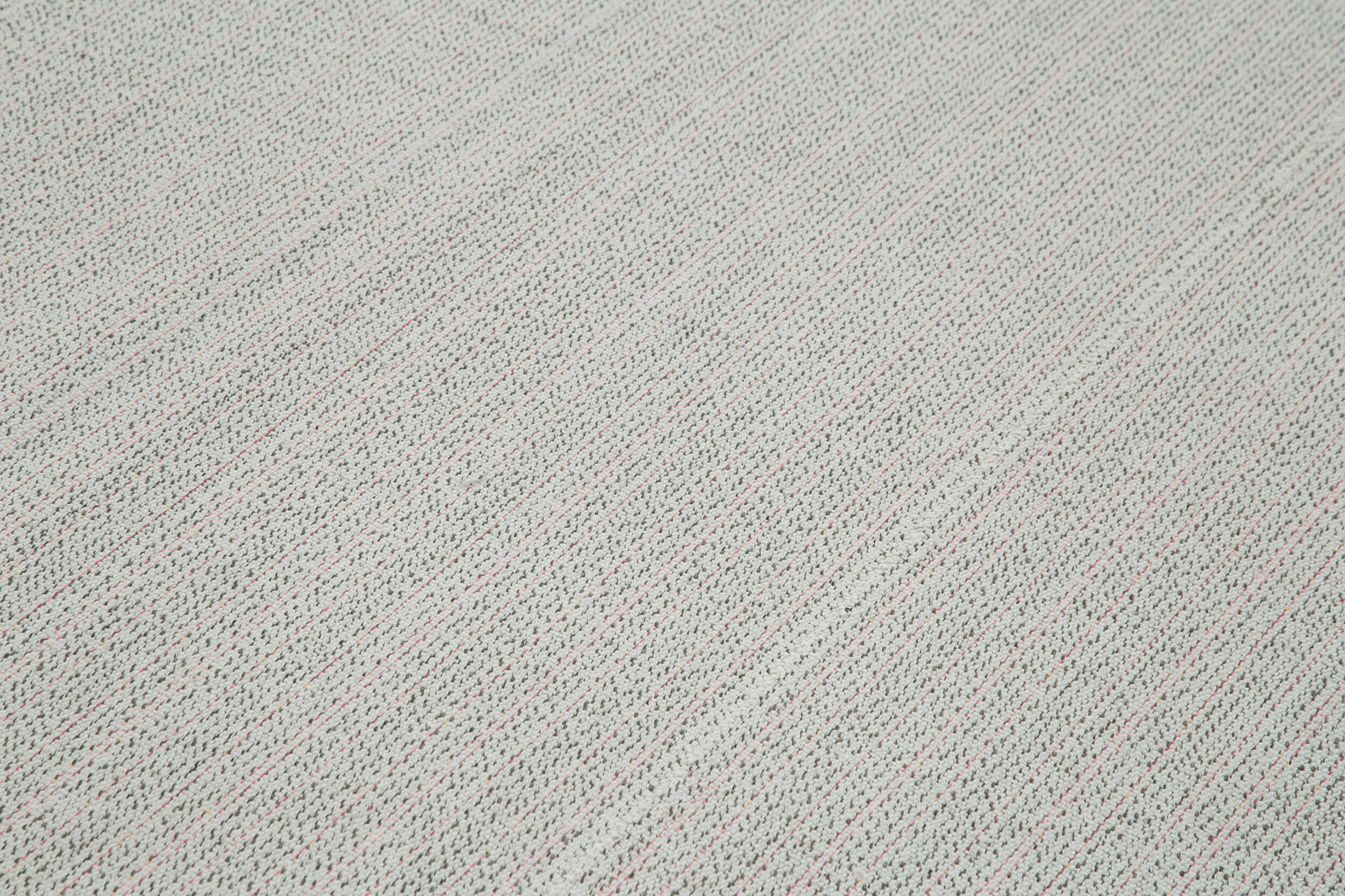 Vintage Flatweave Bej Eskitme Pamuk Yün El Dokuma Halısı 270x375 Agacan