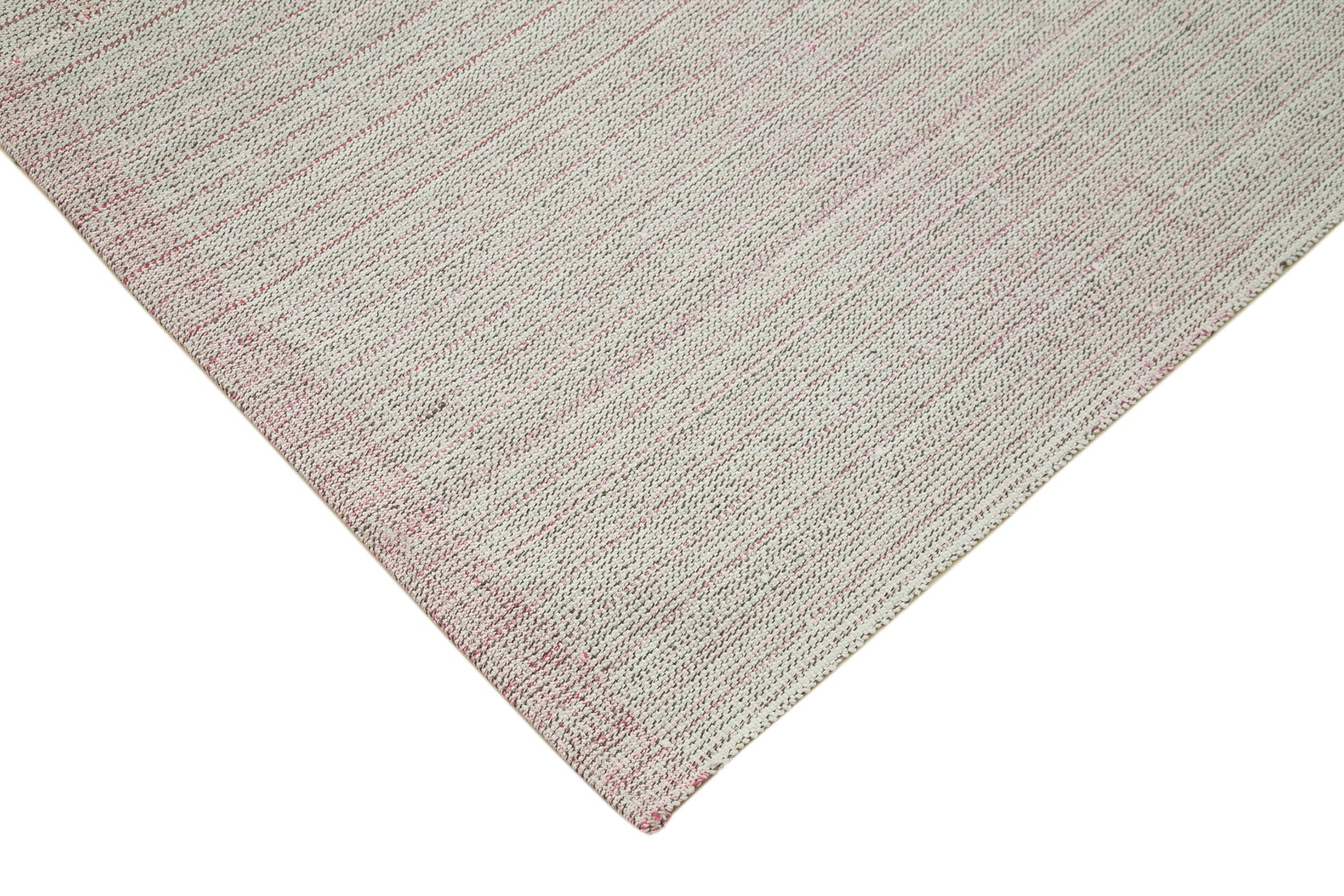 Vintage Flatweave Bej Eskitme Pamuk Yün El Dokuma Halısı 272x370 Agacan