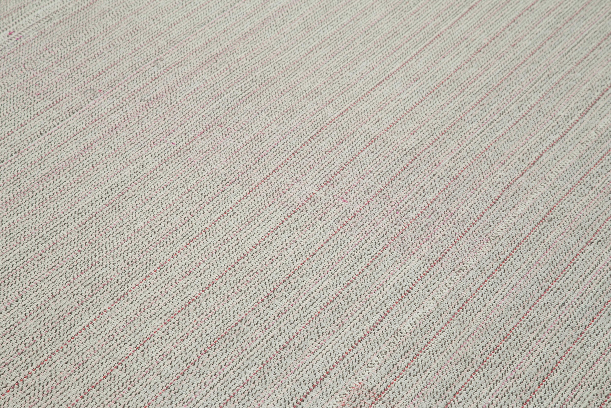 Vintage Flatweave Bej Eskitme Pamuk Yün El Dokuma Halısı 272x370 Agacan