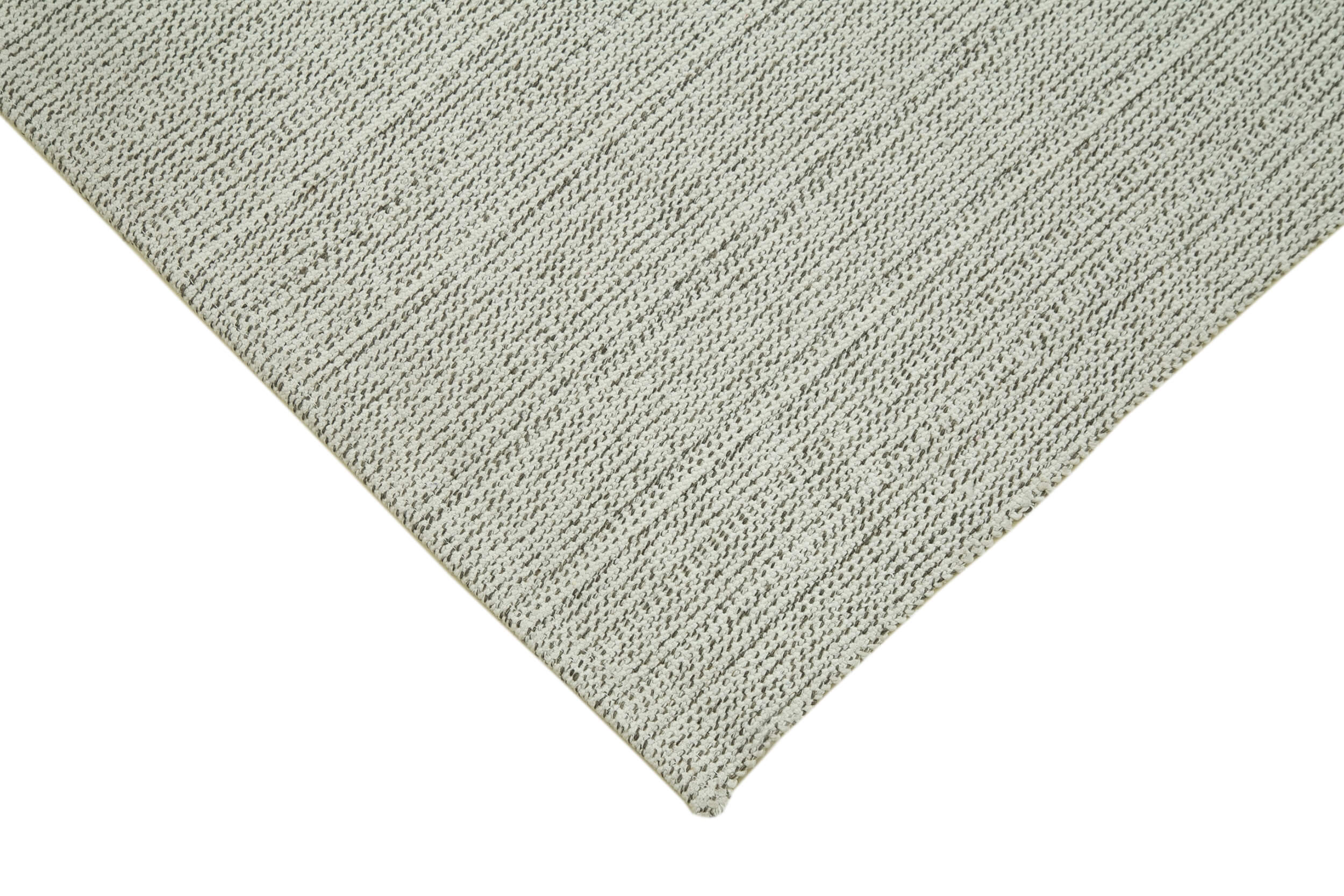 Vintage Flatweave Bej Eskitme Pamuk Yün El Dokuma Halısı 102x236 Agacan