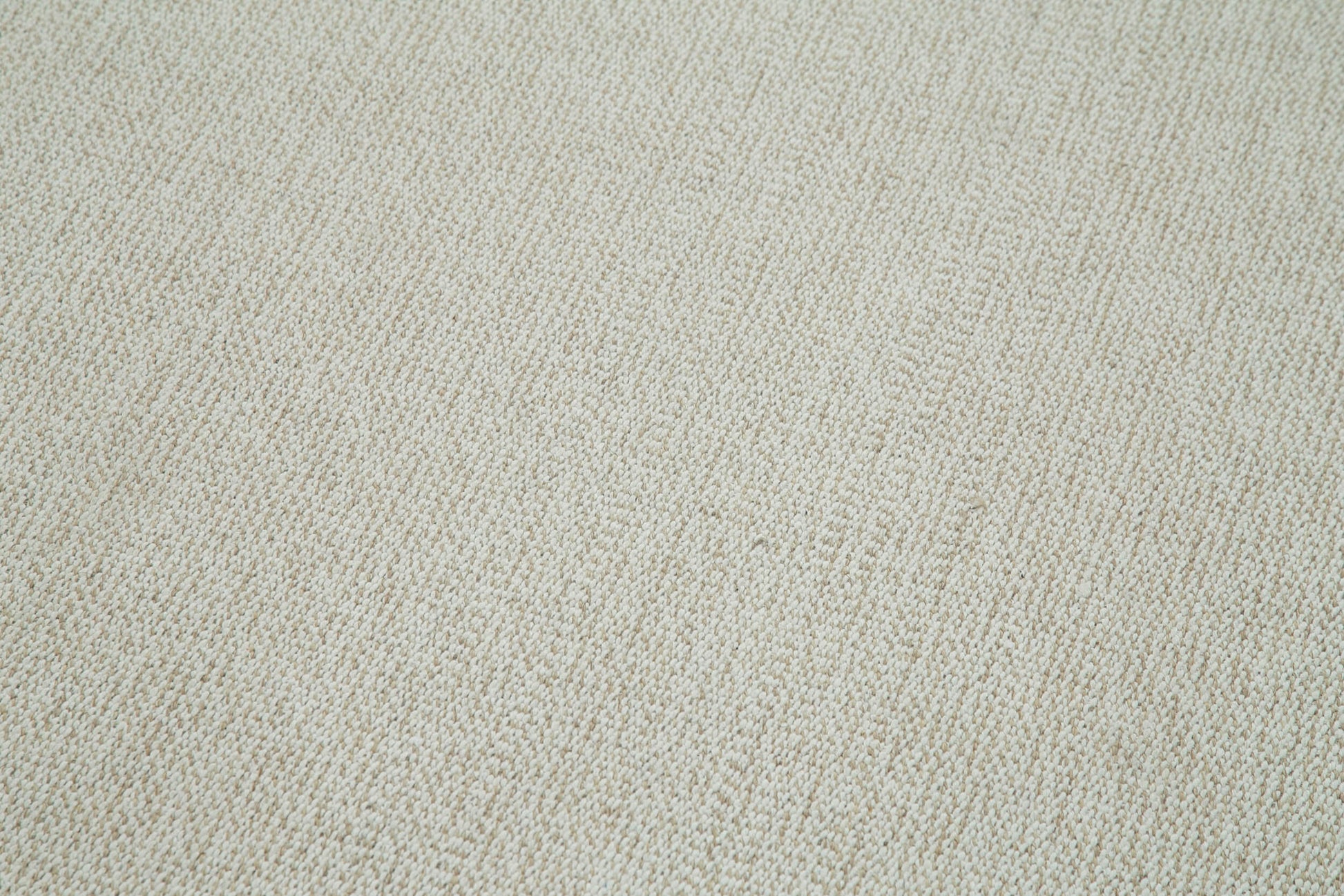 Vintage Flatweave Bej Eskitme Pamuk Yün El Dokuma Halısı 106x410 Agacan