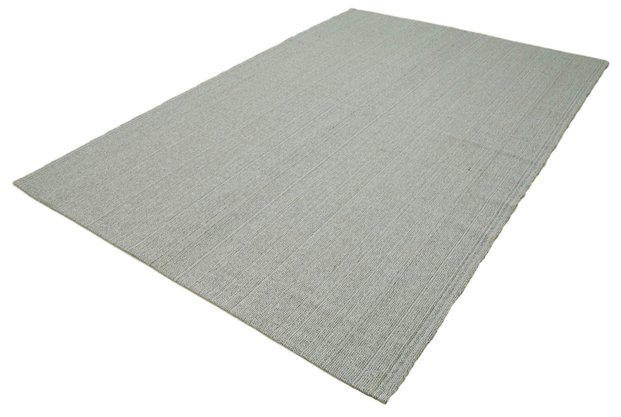 Vintage Flatweave Bej Eskitme Pamuk Yün El Dokuma Halısı 207x307 Agacan