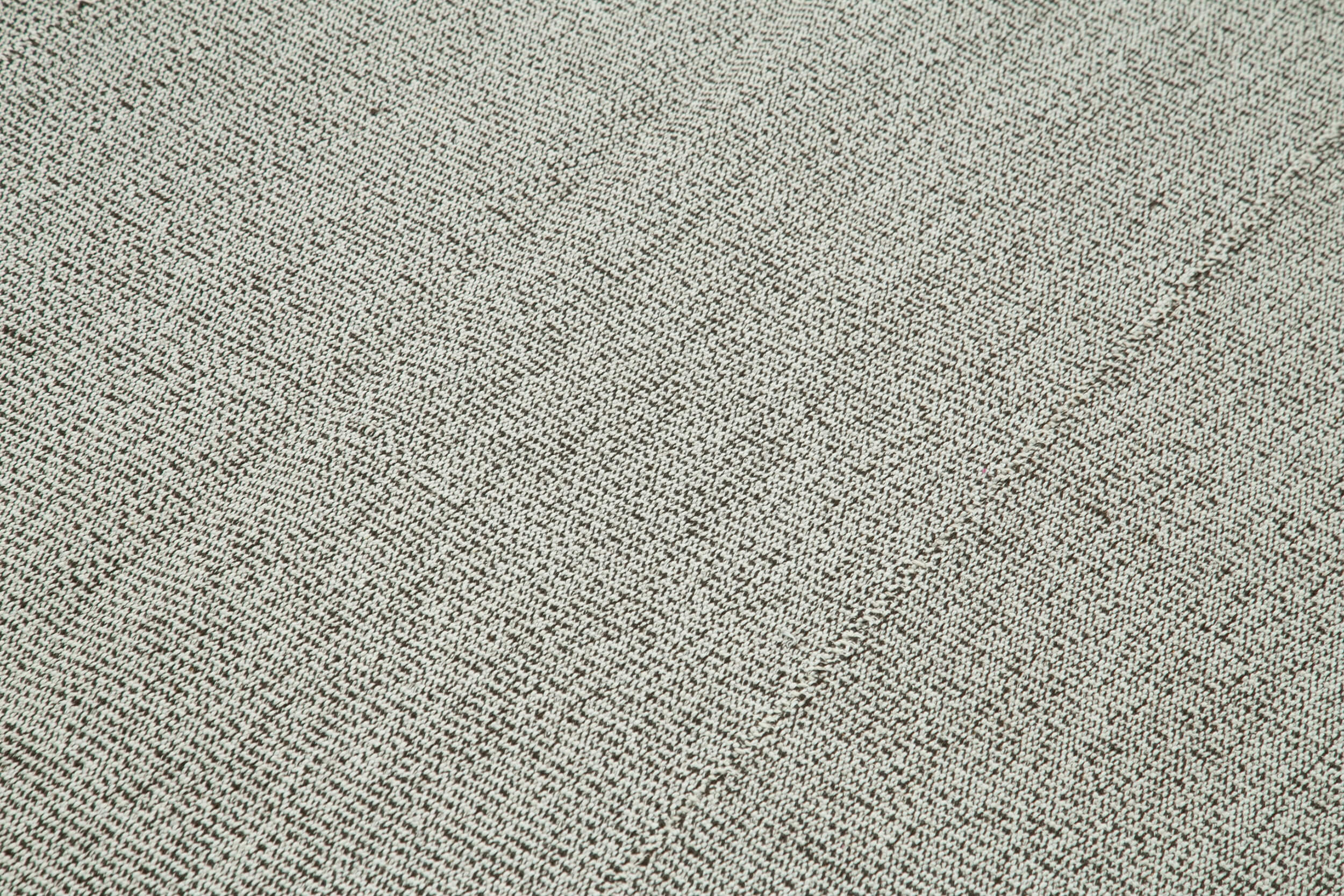 Vintage Flatweave Gri Eskitme Pamuk Yün El Dokuma Halısı 196x273 Agacan