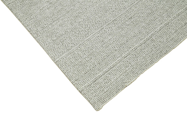 Vintage Flatweave Bej Eskitme Pamuk Yün El Dokuma Halısı 203x294 Agacan