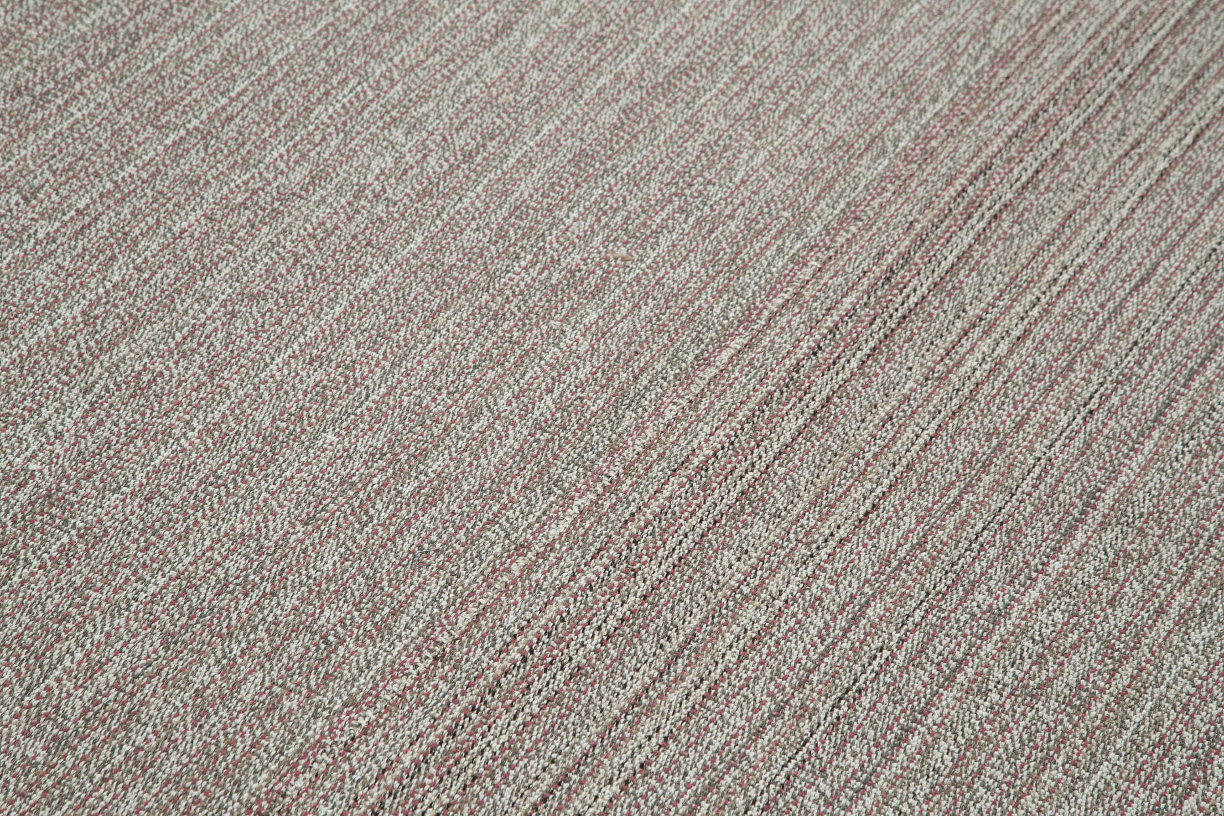 Vintage Flatweave Gri Eskitme Pamuk Yün El Dokuma Halısı 203x320 Agacan