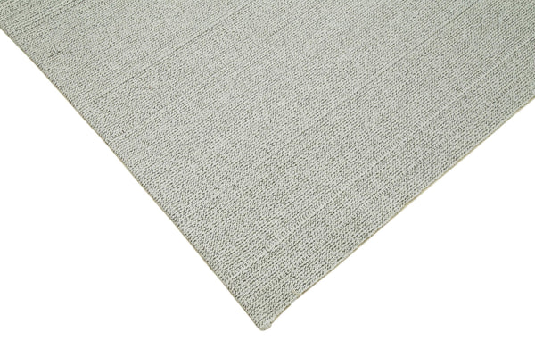 Vintage Flatweave Bej Eskitme Pamuk Yün El Dokuma Halısı 203x345 Agacan