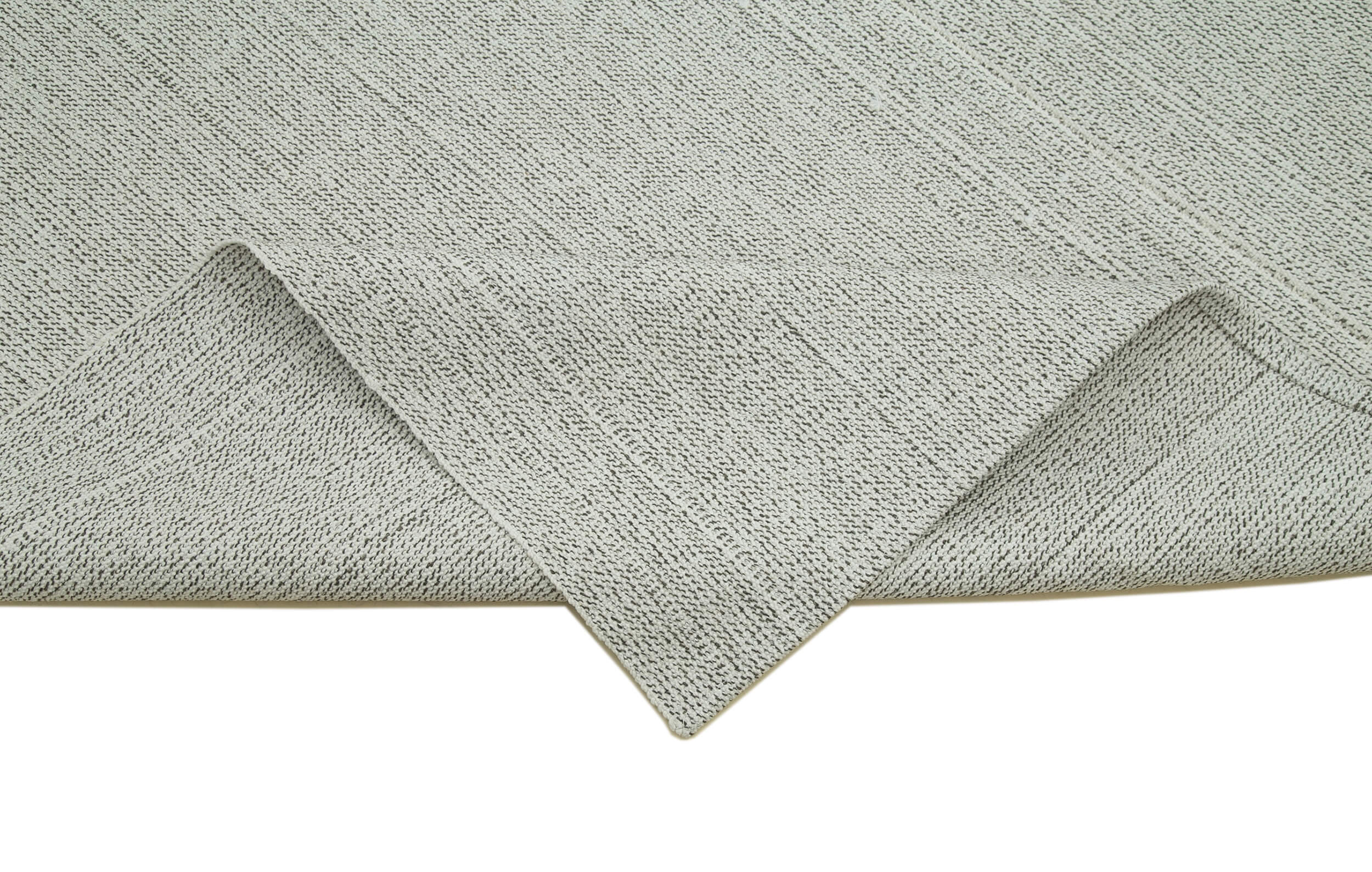 Vintage Flatweave Bej Eskitme Pamuk Yün El Dokuma Halısı 203x345 Agacan