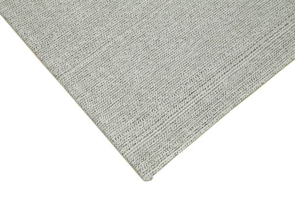 Vintage Flatweave Bej Eskitme Pamuk Yün El Dokuma Halısı 204x296 Agacan