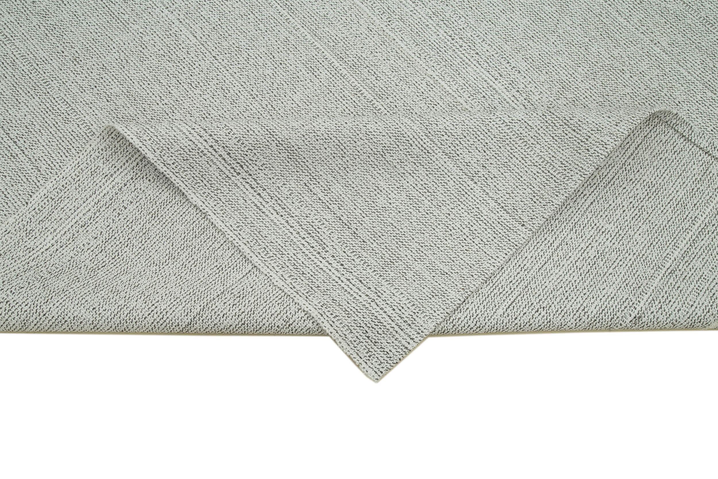 Vintage Flatweave Bej Eskitme Pamuk Yün El Dokuma Halısı 204x296 Agacan