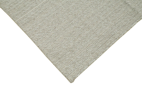 Vintage Flatweave Bej Eskitme Pamuk Yün El Dokuma Halısı 185x270 Agacan