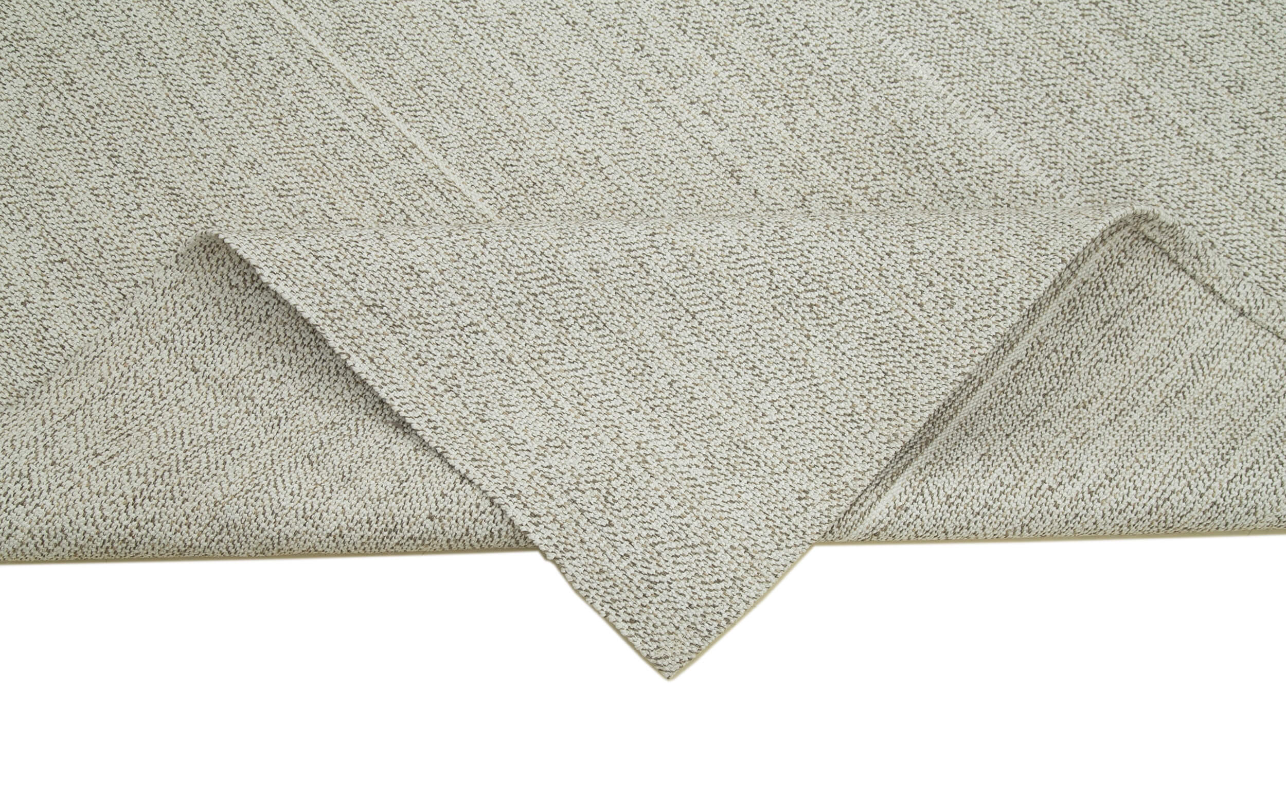 Vintage Flatweave Bej Eskitme Pamuk Yün El Dokuma Halısı 185x270 Agacan