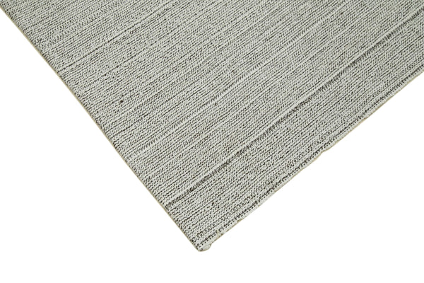 Vintage Flatweave Bej Eskitme Pamuk Yün El Dokuma Halısı 205x300 Agacan
