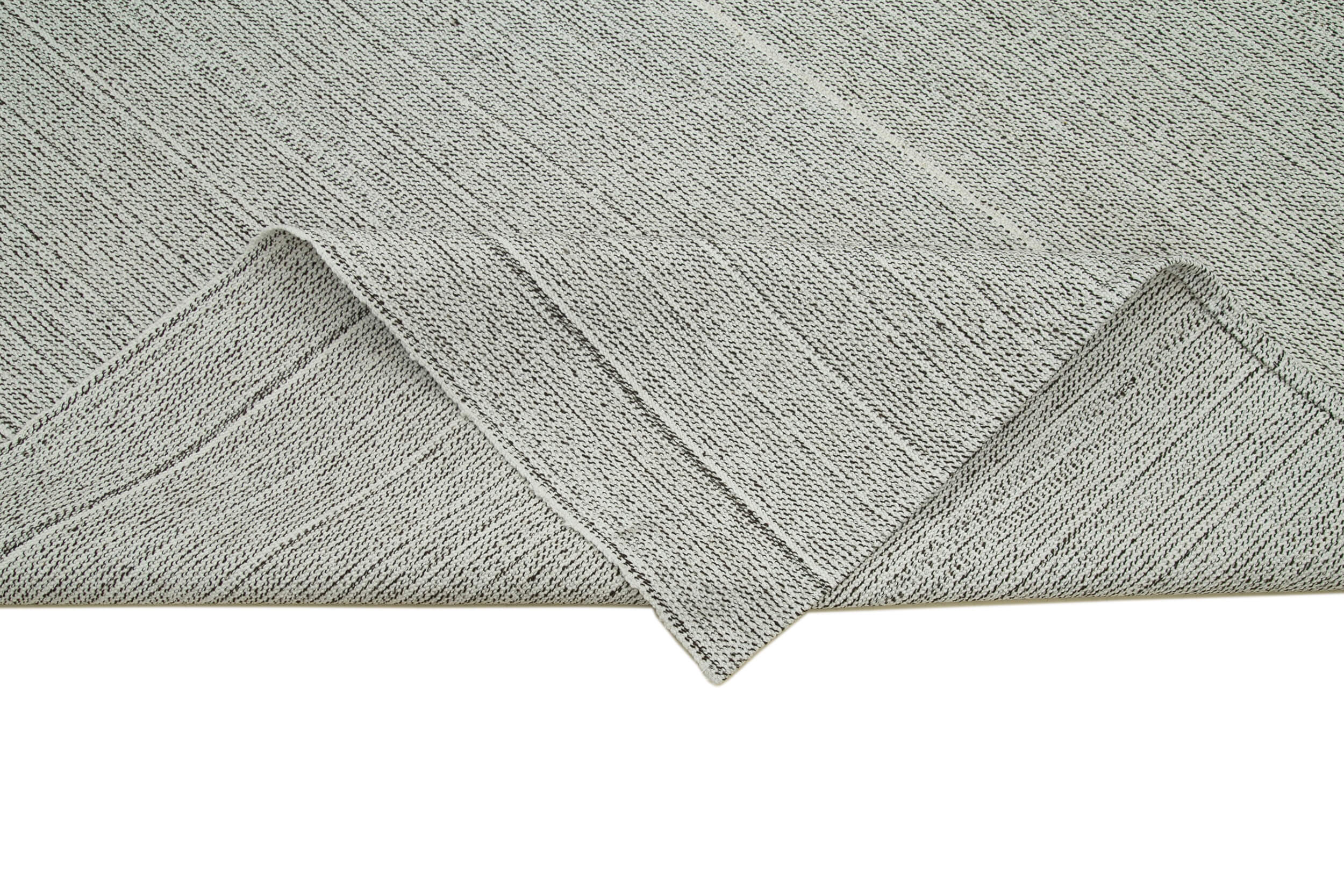 Vintage Flatweave Bej Eskitme Pamuk Yün El Dokuma Halısı 205x300 Agacan