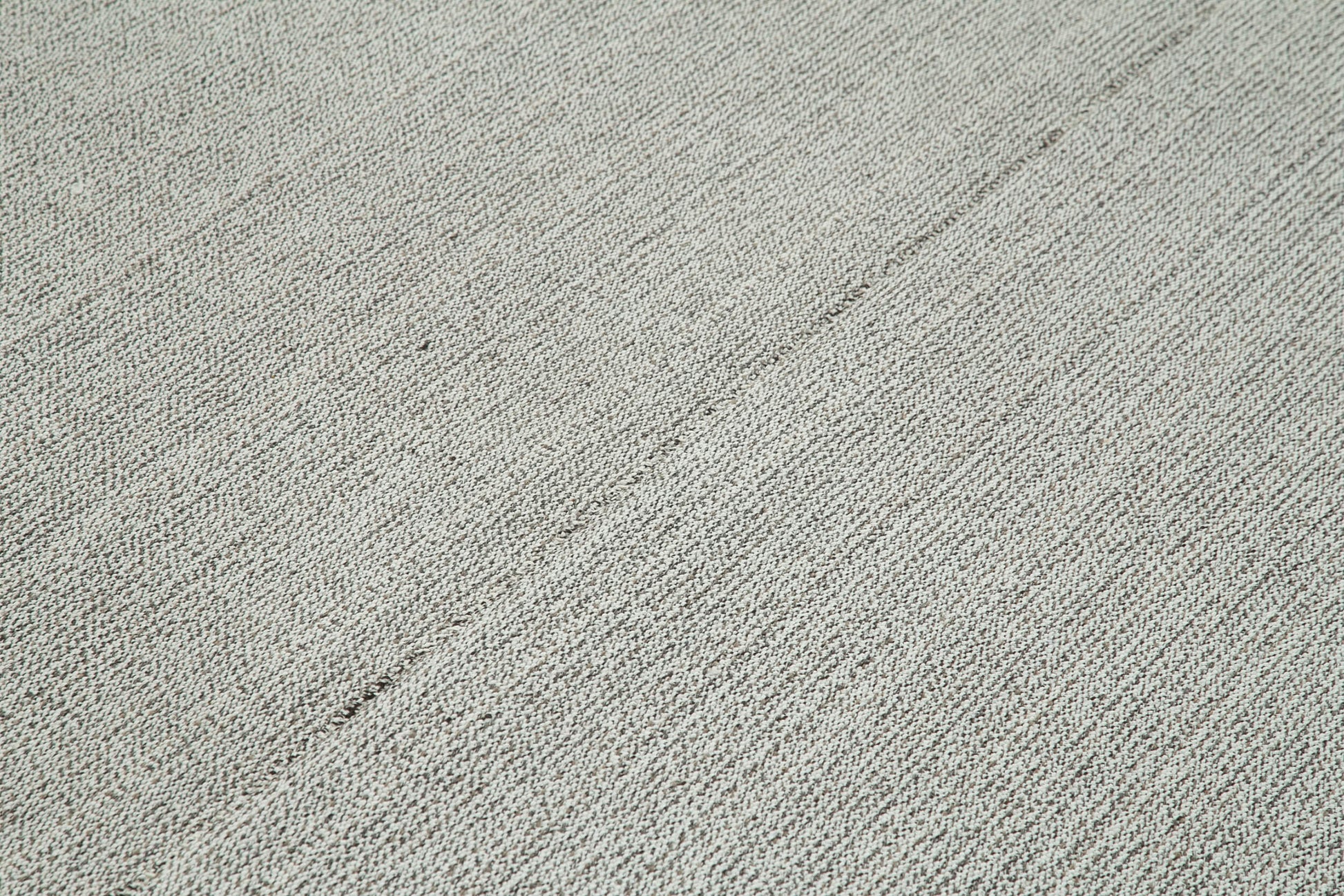 Vintage Flatweave Gri Eskitme Pamuk Yün El Dokuma Halısı 213x355 Agacan