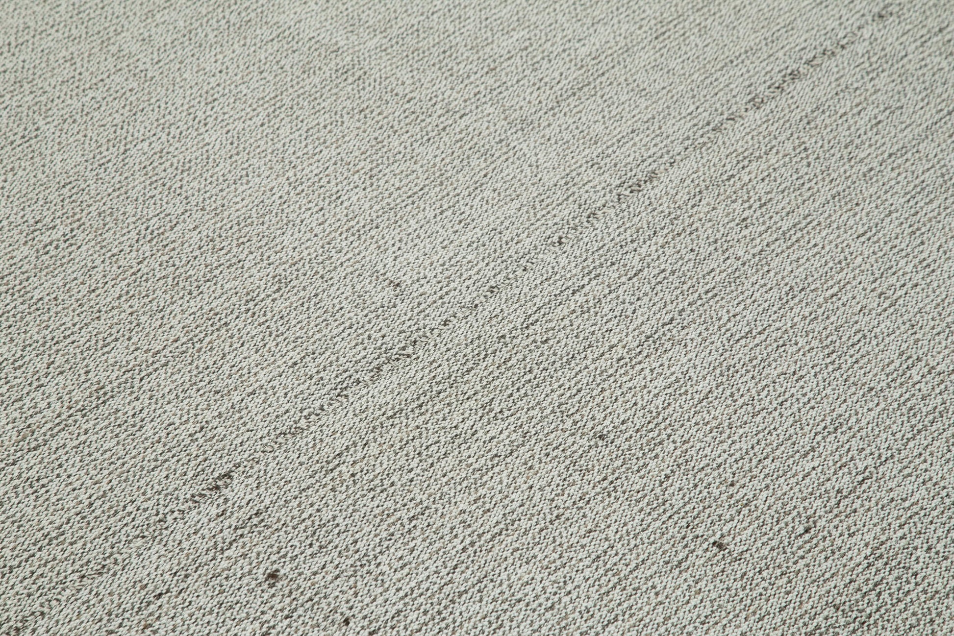 Vintage Flatweave Gri Eskitme Pamuk Yün El Dokuma Halısı 213x301 Agacan