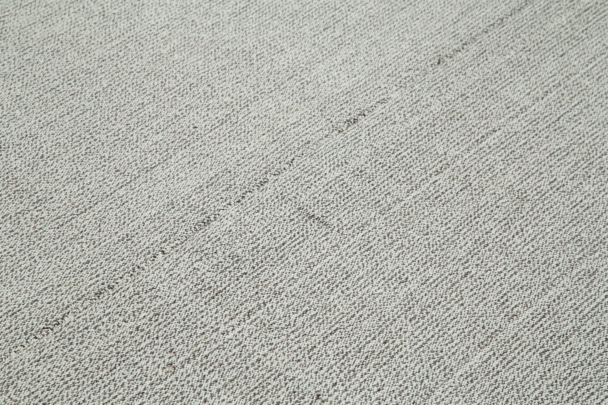 Vintage Flatweave Gri Eskitme Pamuk Yün El Dokuma Halısı 213x288 Agacan