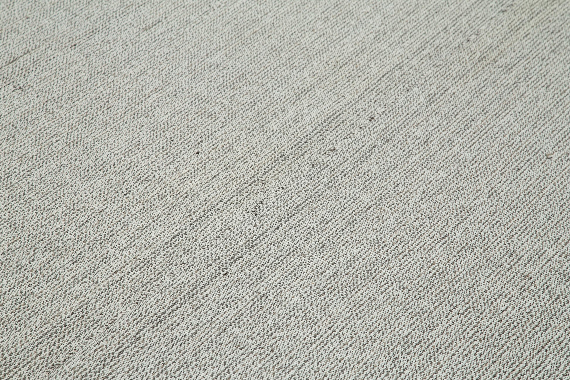 Vintage Flatweave Gri Eskitme Pamuk Yün El Dokuma Halısı 201x317 Agacan