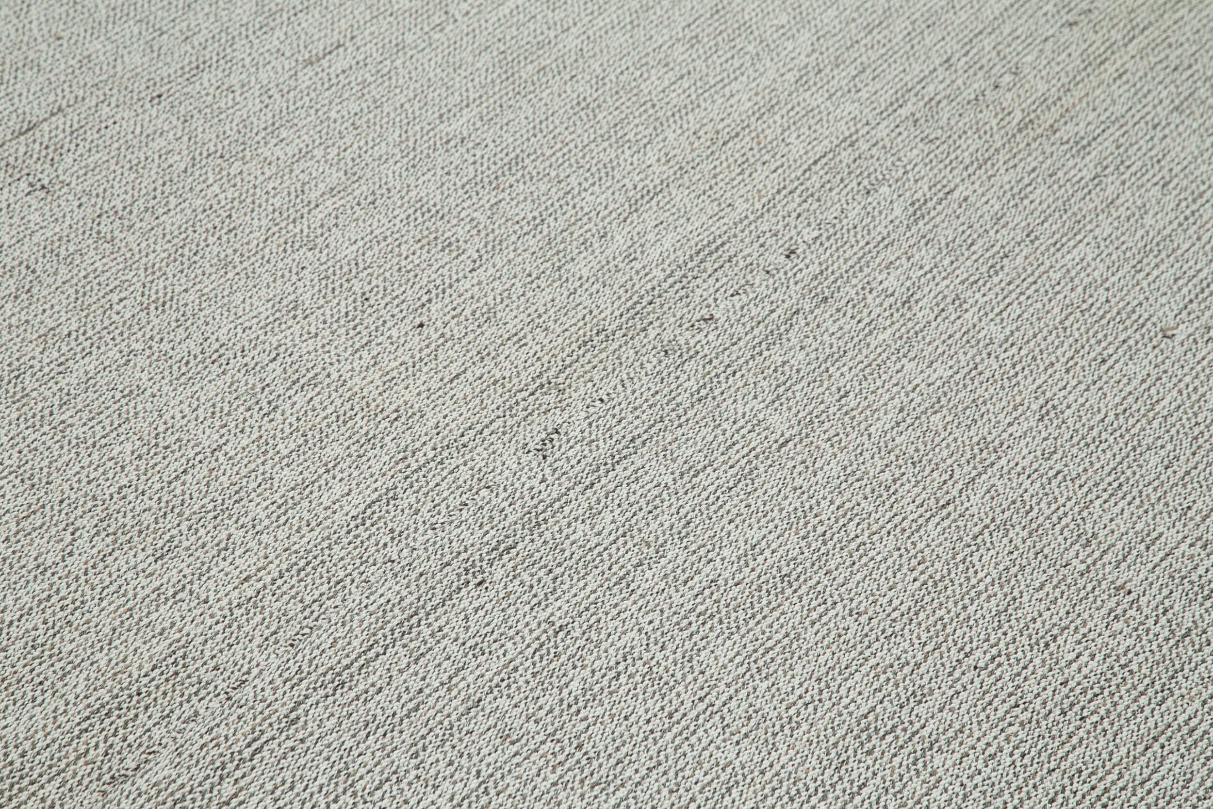 Vintage Flatweave Gri Eskitme Pamuk Yün El Dokuma Halısı 201x317 Agacan