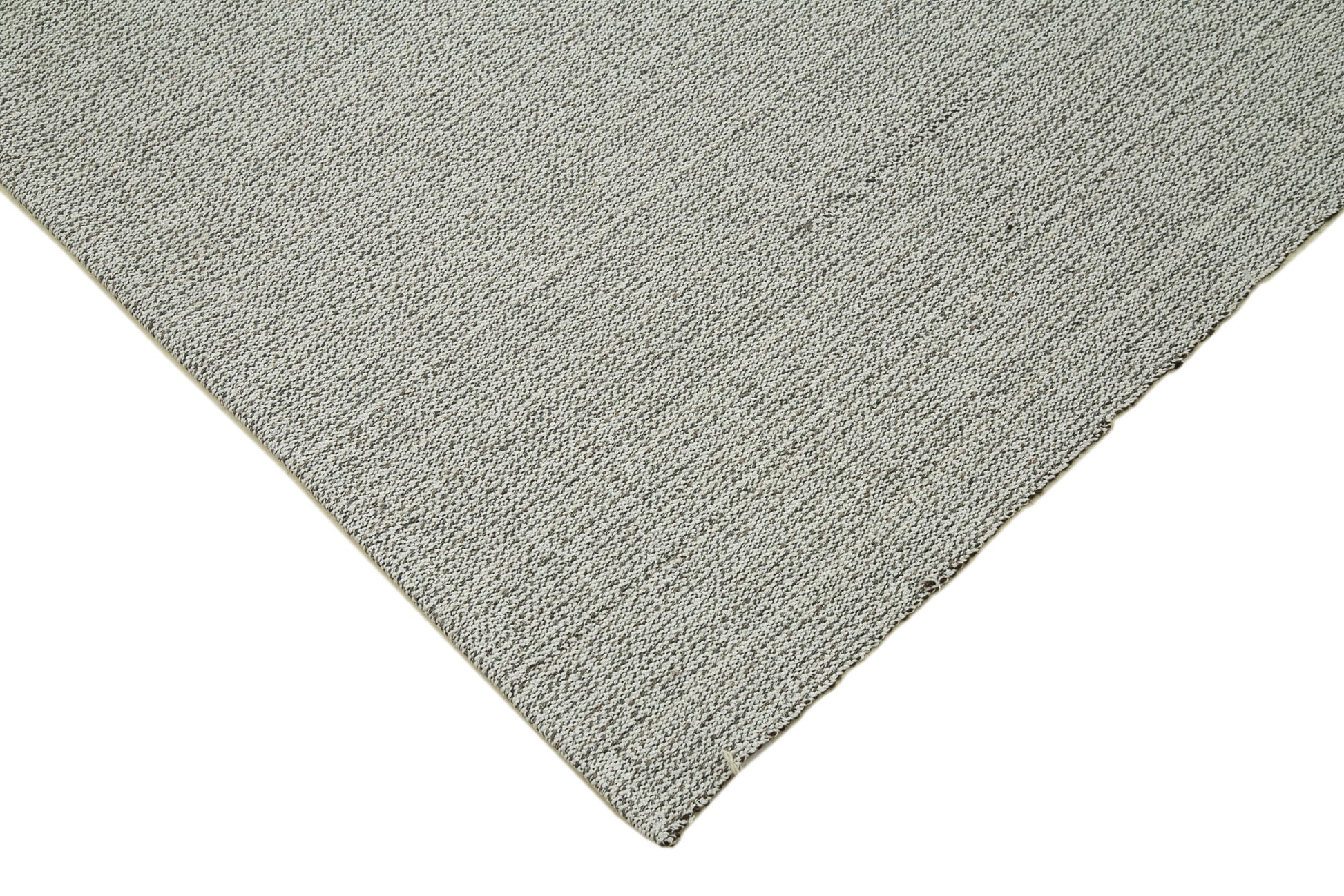 Vintage Flatweave Gri Eskitme Pamuk Yün El Dokuma Halısı 212x304 Agacan