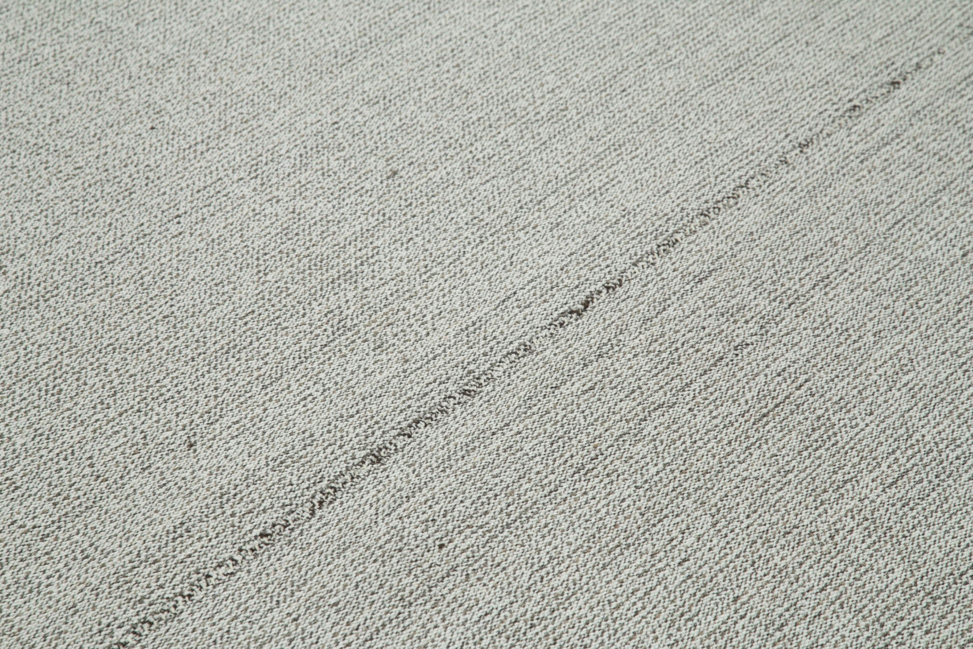 Vintage Flatweave Gri Eskitme Pamuk Yün El Dokuma Halısı 212x304 Agacan