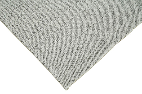 Vintage Flatweave Bej Eskitme Pamuk Yün El Dokuma Halısı 204x298 Agacan