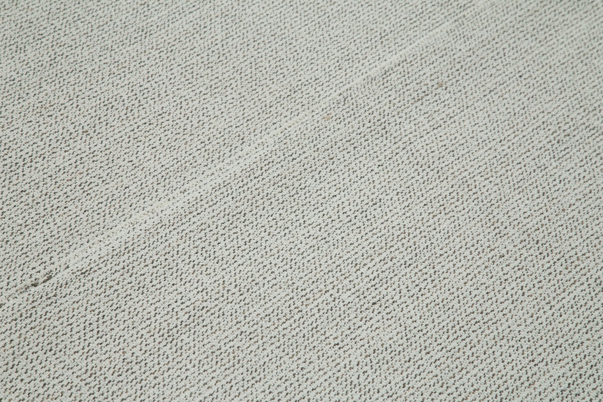 Vintage Flatweave Bej Eskitme Pamuk Yün El Dokuma Halısı 212x272 Agacan