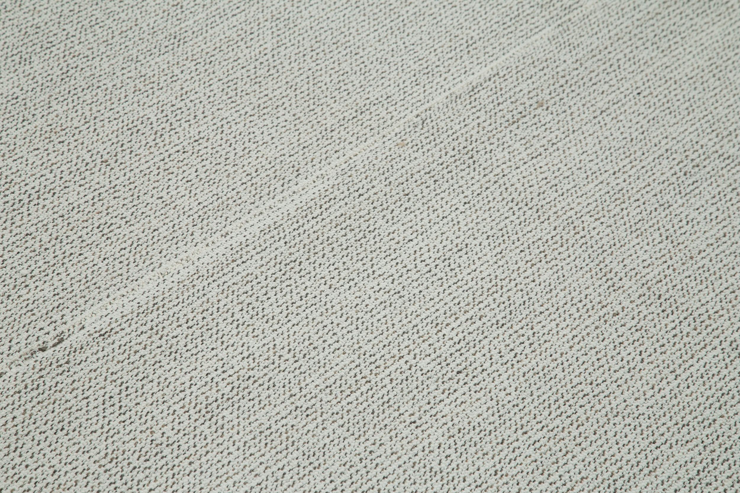 Vintage Flatweave Bej Eskitme Pamuk Yün El Dokuma Halısı 212x272 Agacan