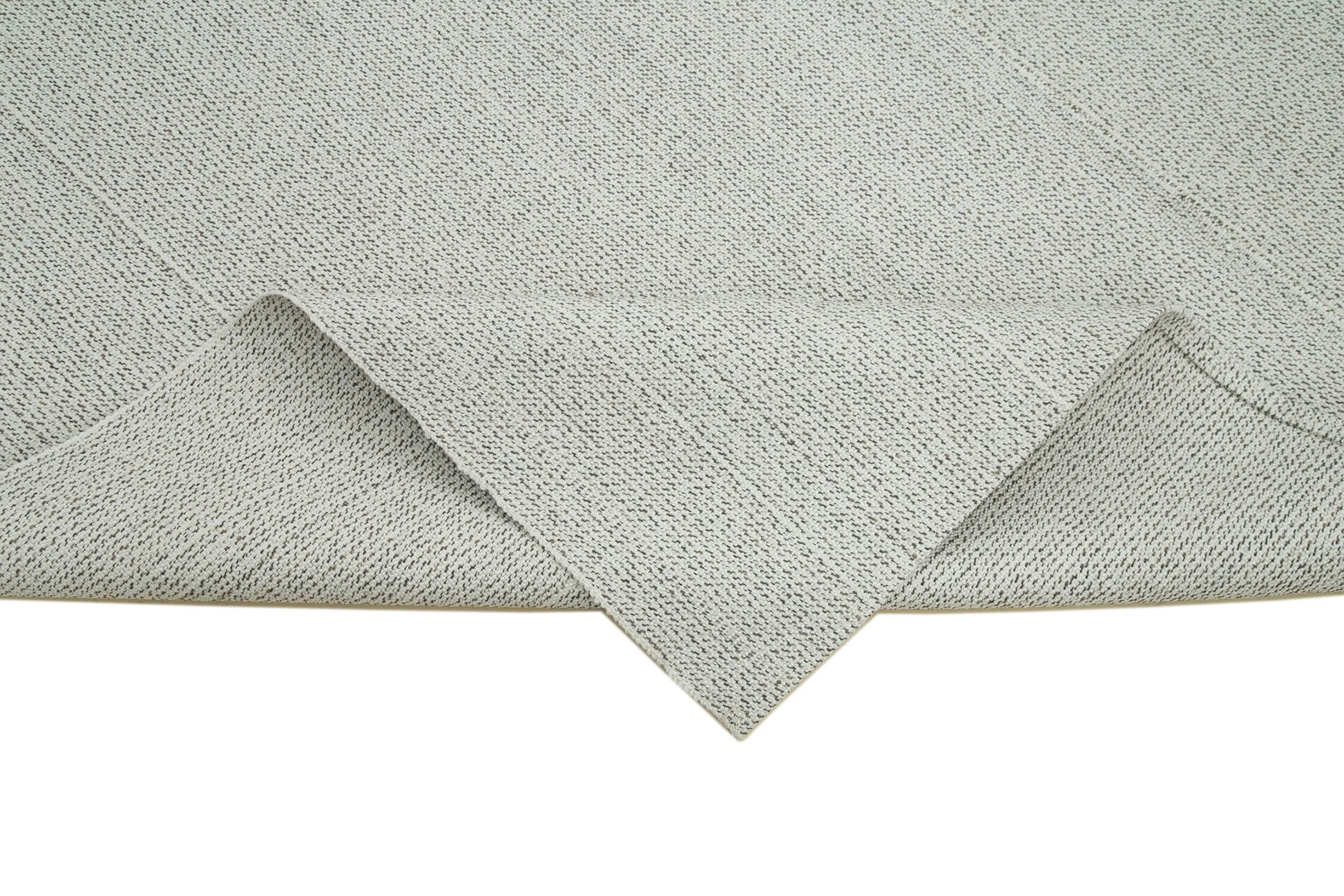 Vintage Flatweave Bej Eskitme Pamuk Yün El Dokuma Halısı 212x272 Agacan