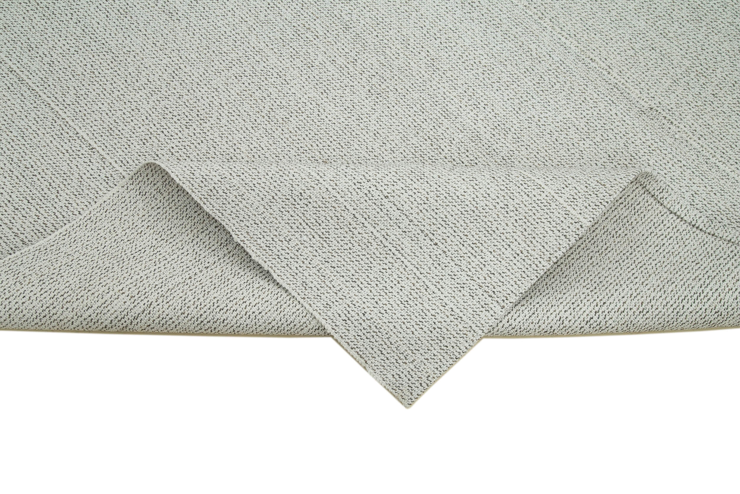 Vintage Flatweave Bej Eskitme Pamuk Yün El Dokuma Halısı 212x272 Agacan