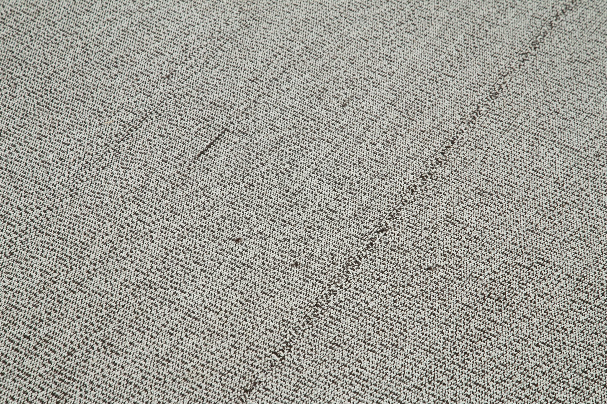 Vintage Flatweave Gri Eskitme Pamuk Yün El Dokuma Halısı 194x289 Agacan