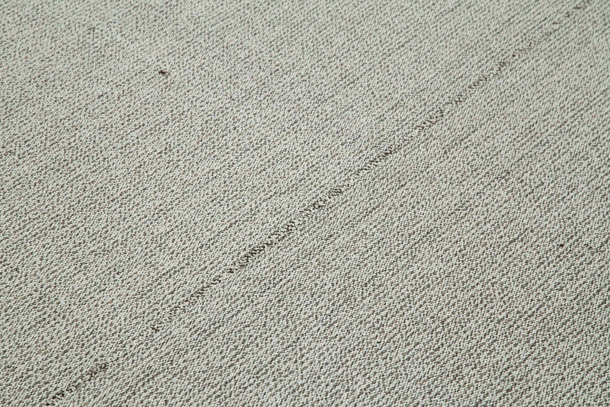 Vintage Flatweave Gri Eskitme Pamuk Yün El Dokuma Halısı 213x271 Agacan