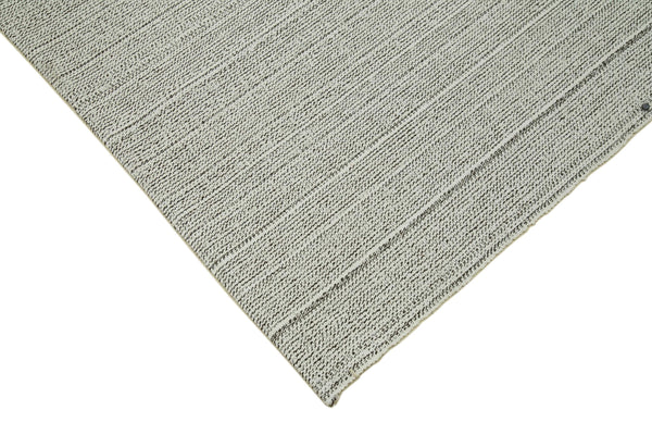 Vintage Flatweave Bej Eskitme Pamuk Yün El Dokuma Halısı 204x306 Agacan