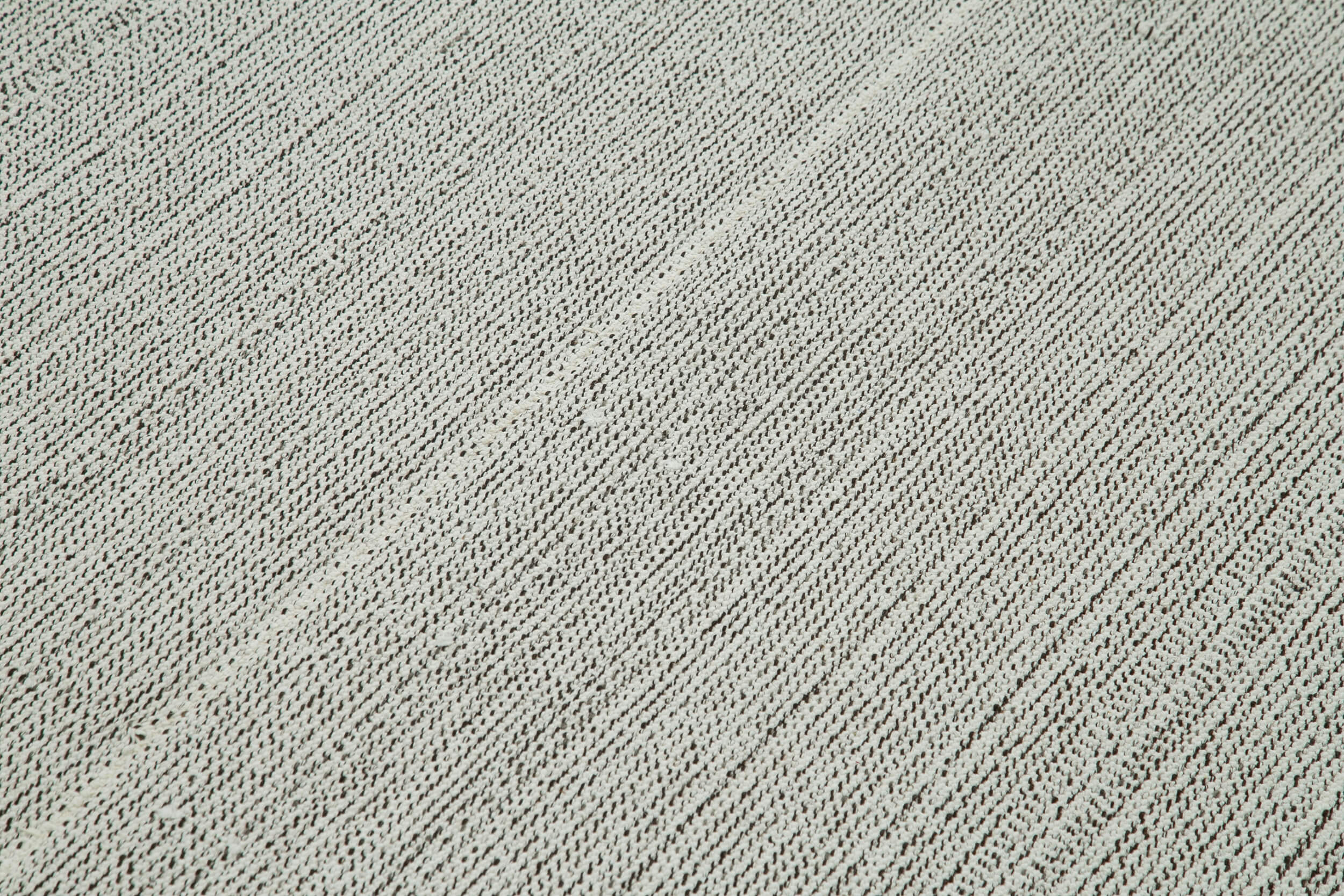 Vintage Flatweave Bej Eskitme Pamuk Yün El Dokuma Halısı 204x362 Agacan