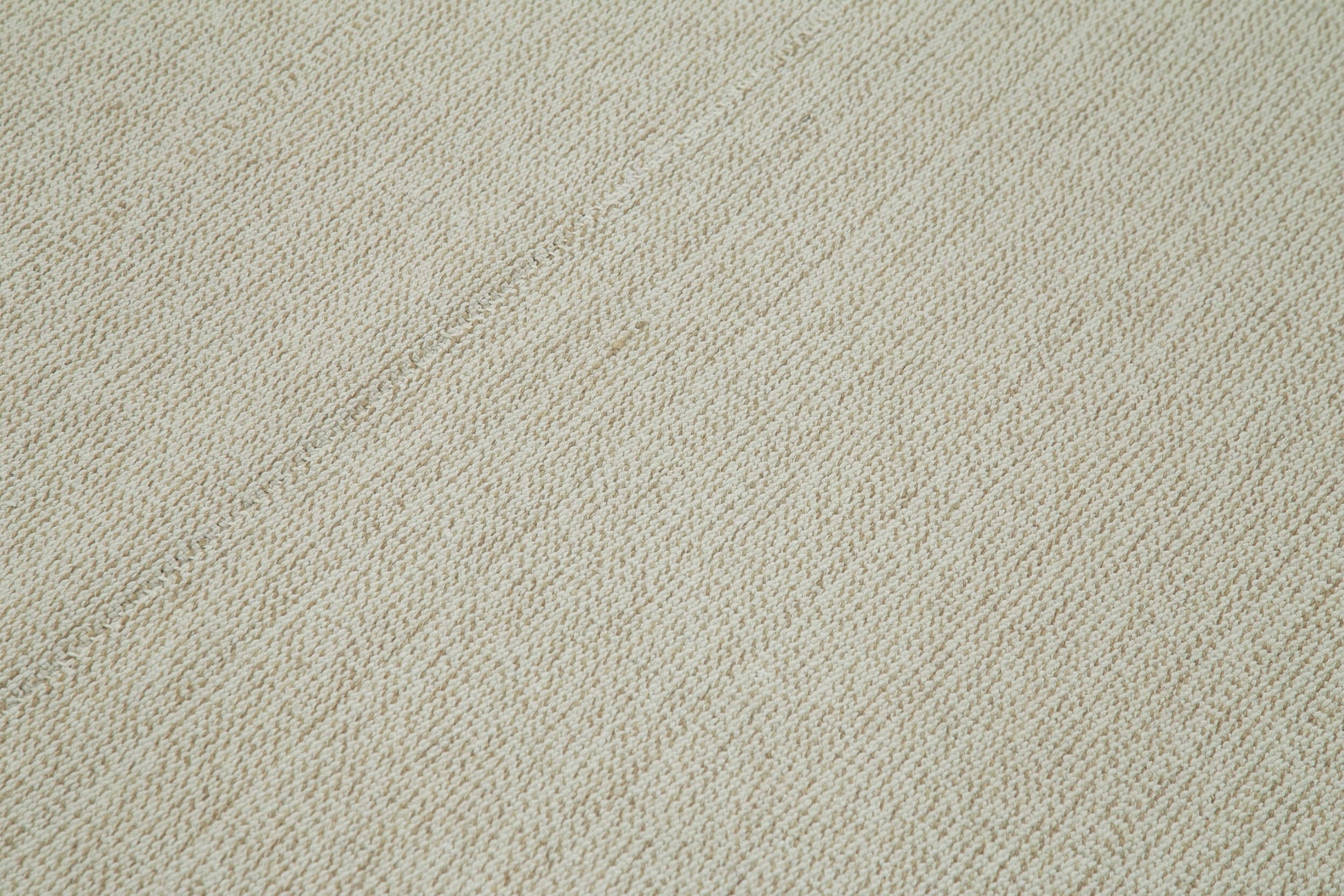 Vintage Flatweave Bej Eskitme Pamuk Yün El Dokuma Halısı 212x333 Agacan