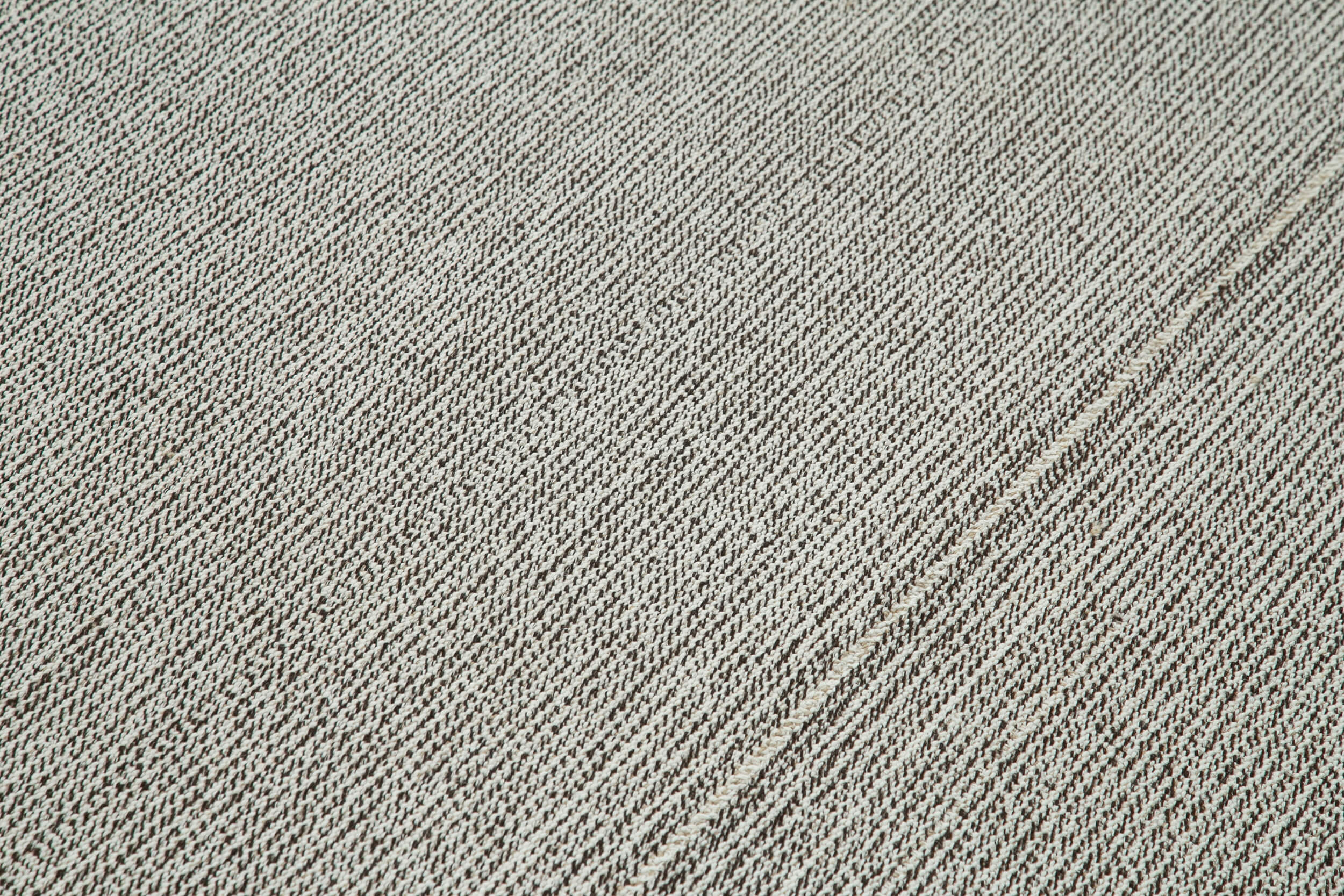 Vintage Flatweave Gri Eskitme Pamuk Yün El Dokuma Halısı 236x286 Agacan