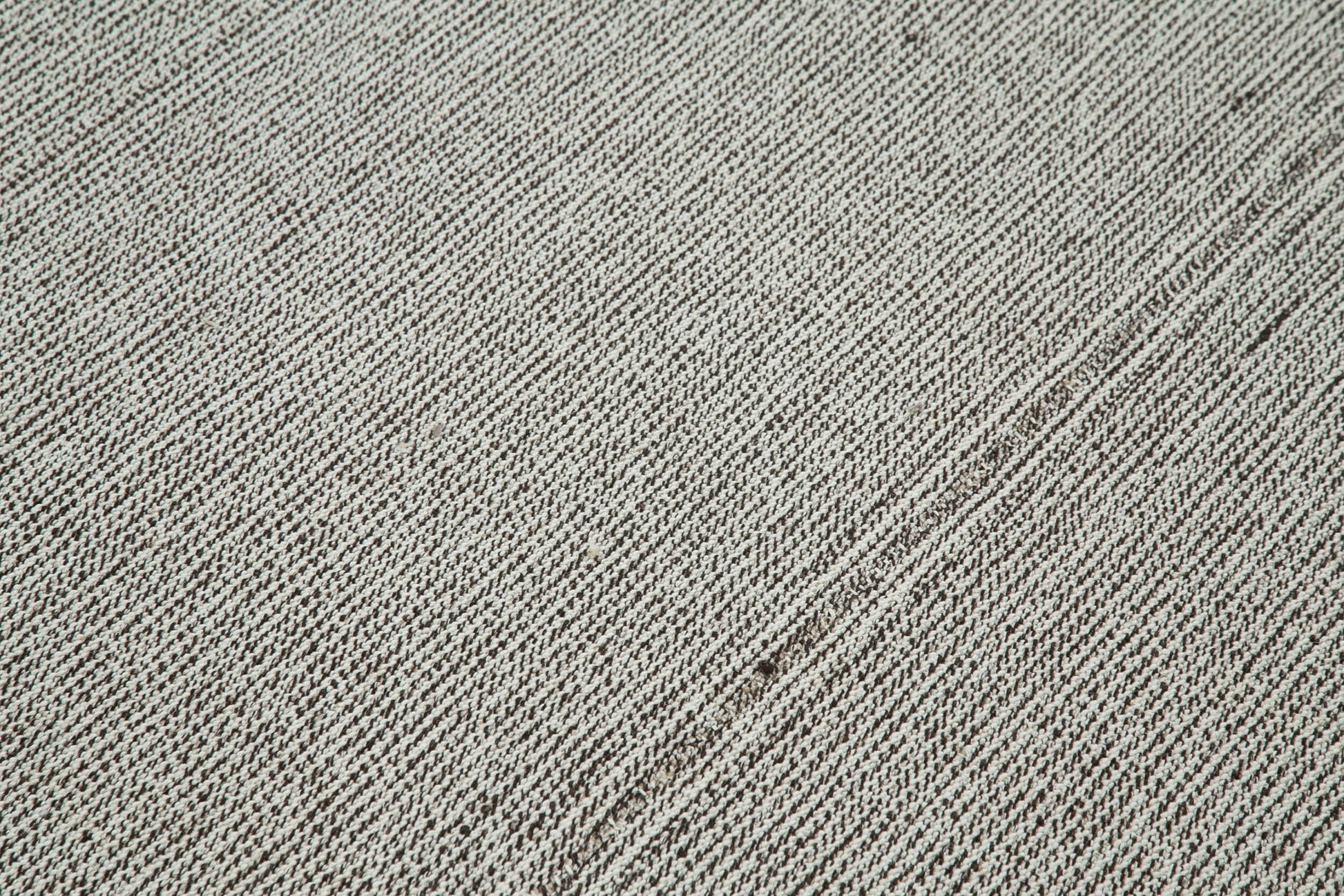 Vintage Flatweave Gri Eskitme Pamuk Yün El Dokuma Halısı 236x282 Agacan